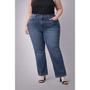 Lane Bryant Womens Jeans Blue Denim Bootcut Size 26 Made in Bangladesh